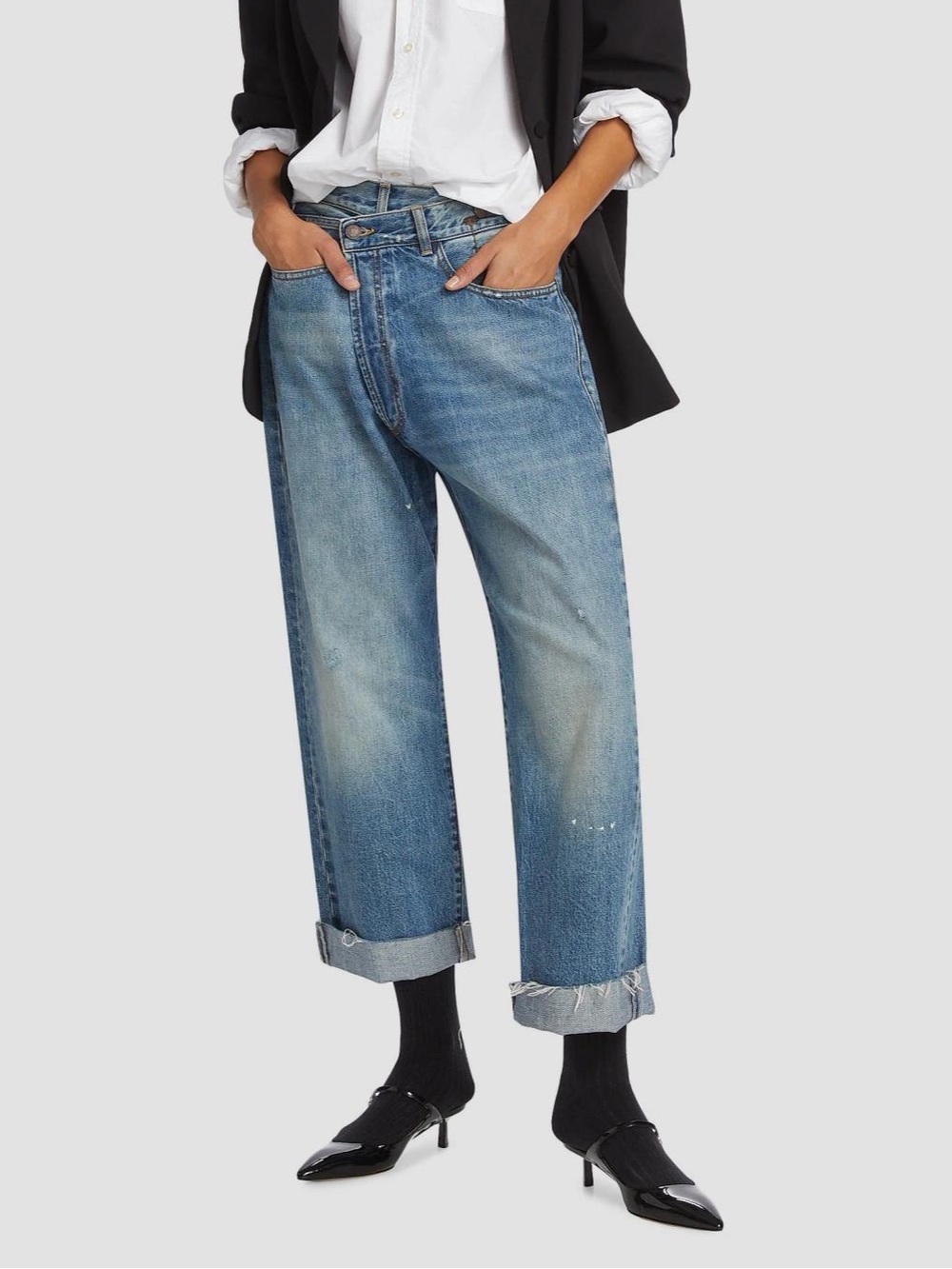 R13 Crossover Jeans in Jasper Size 26